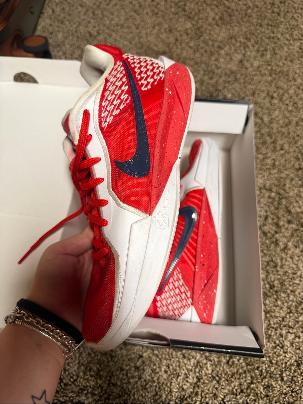 Nike Kids Red, White & Navy Sabrina Arizona team issued